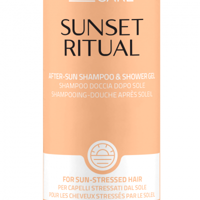 הקיץ הזה, אל תפספסו את
 SUNSET RITUAL After Sun שמפו וג'ל רחצה לגוף ולשיער.
מנקה בעדינות את העור והשיער על ידי הסרת שאריות מלח, כלור וחול, ומעניק ברק ורכות.
שמור על השיער שלך עם SUNSET RITUAL☀️