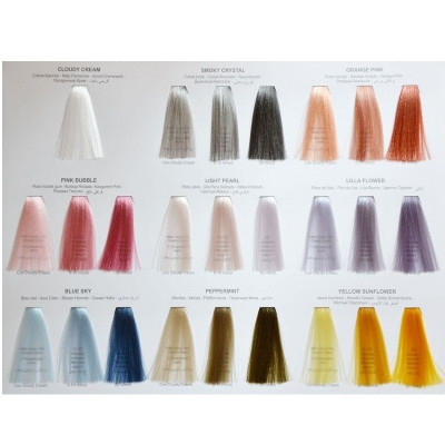 צבע פסטיל  שקוף 
60ml
1:2 
Ammonia Free + Lisaplex 
לשיער יותר בריא אחרי הבהרה 
- מערבבים אותו עם צבעי פסטיל לקבלת גוון יותר בהיר 
הגוון הראשון בכל צבע מצבעי הפסטיל
