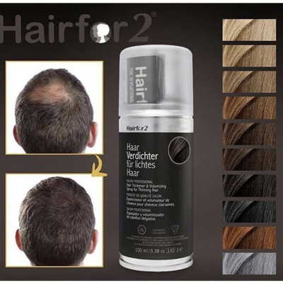 HAIRFOR2HAIRFOR2 Unisex Hair Thickening Spray 
מגיע ב-10 צבעים שונים שיתאימו לשיער האמתי שלך
 עמיד במים
  ספריי עיבוי שיער מספר 1 הנמכר ביותר
לפרטים : 
0522710984 
צבע שחור  - BLACK 
ניתן לקנות דרך האתר או בחניות כתובת :
הגליל 100 - נצרת 