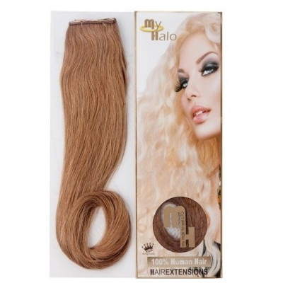 Hair Quality Tipe :100% Brazilian Human Hair
Methhod:MyHalo Hair Extension
Color:8
